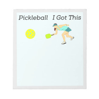 Pickleball Notepad. Funny Pickleball Notepad. Notepad