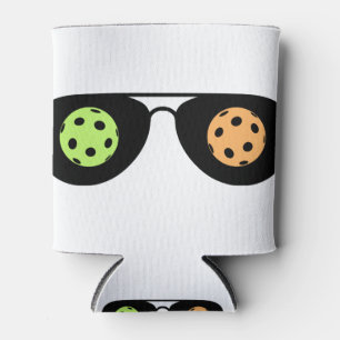 Pickleball on My Mind (sunglasses + balls) Can Cooler