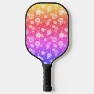 Pickleball Outdoor Colourful Flower Floral Paddle