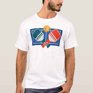 Pickleball Paddle Ball and Court T-Shirt