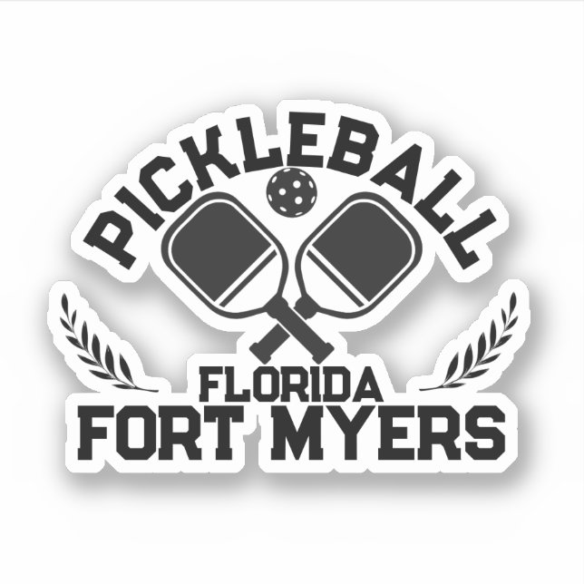 Pickleball Paddle Ball Fort Myers Florida Custom  (Front)