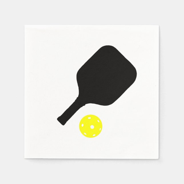 Pickleball paddle & ball napkin (Front)