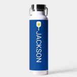 Pickleball Paddle, Ball Personalised Name Text  Water Bottle<br><div class="desc">Stay hydrated on the court with this water bottle featuring a Pickleball Paddle, ball and your custom text on the front and back - easily add additional text too. Makes a perfect gift for pickleball players, coaches, club/tournament gifts or awards or get one for yourself for all your pickleball games,...</div>