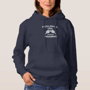 Pickleball Paddle & Ball Savannah Georgia Custom Hoodie
