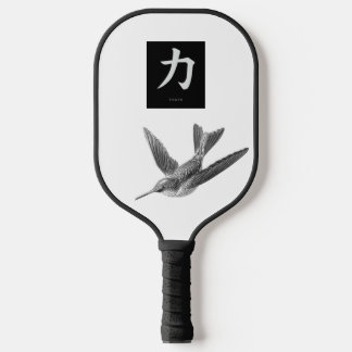 Pickleball Paddle CUSTOM INITIAL AND HUMMINGBIRD