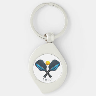 Pickleball Paddle Custom Name Pickleball Player Key Ring