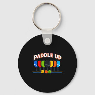 Pickleball paddle lineup for club teams and league key ring