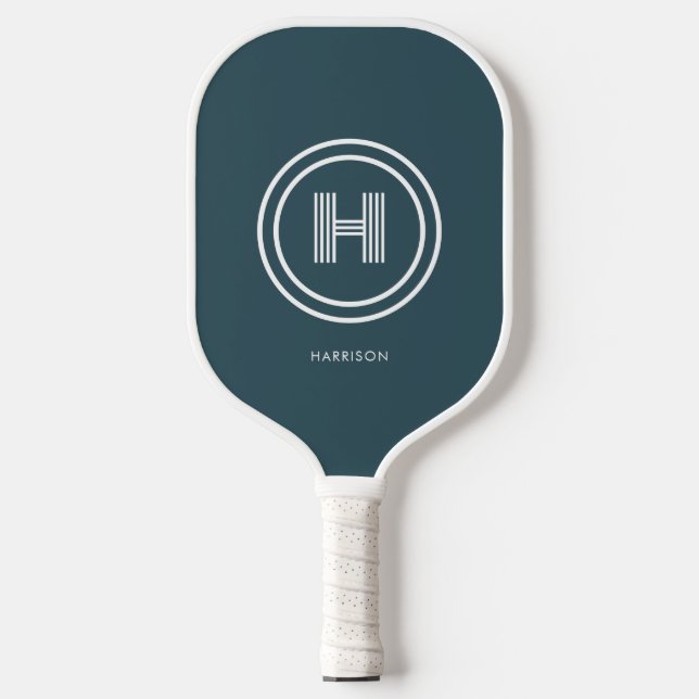 Pickleball Paddle | Modern Simple Monogrammed (Front)