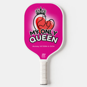 Pickleball Paddle : My Only Queen (fuchsia/pink)