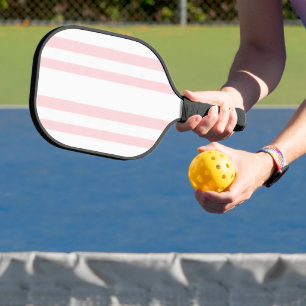 Pickleball Paddle Pink & White Stripe