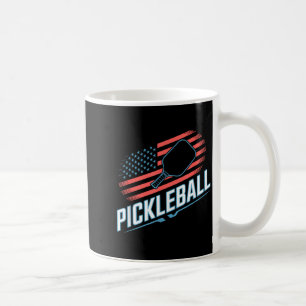 Pickleball paddle player patriotic flag lover coffee mug