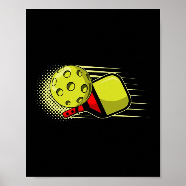 Pickleball Paddle Poster (Front)