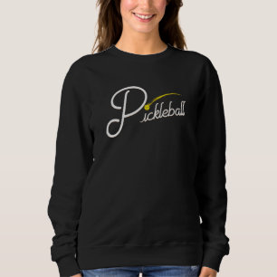 Pickleball Paddle Sports Player Flying Ball Sweatshirt