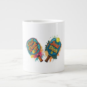 Pickleball Paddle - Sporty & Fun Design Large Coffee Mug