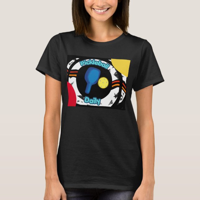 Pickleball paddle tee gift (Front)