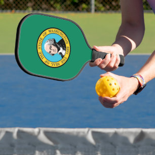 Pickleball Paddle, Washington State flag Paddle