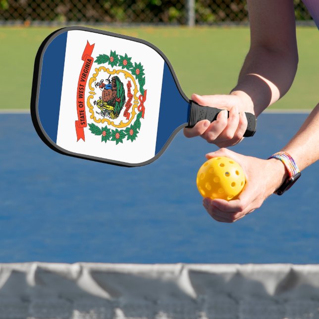 Pickleball Paddle, West Virginia flag Pickleball Paddle (Insitu)