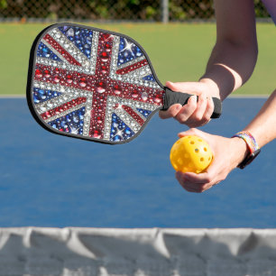 Pickleball Paddle with colors of United Kingdom