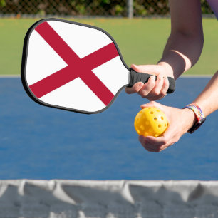 Pickleball Paddle with flag of Alabama, USA
