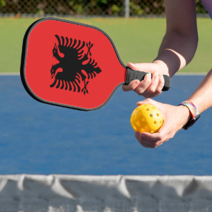 Pickleball Paddle with flag of Albania