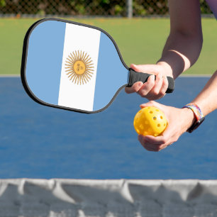 Pickleball Paddle with flag of Argentina