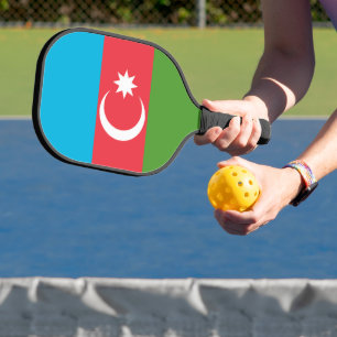 Pickleball Paddle with flag of Azerbaijan