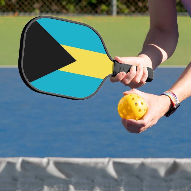 Pickleball Paddle with flag of Bahamas (Insitu)