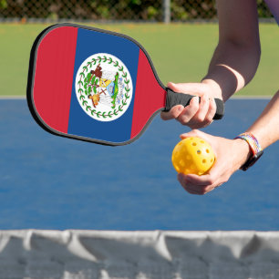 Pickleball Paddle with flag of Belise