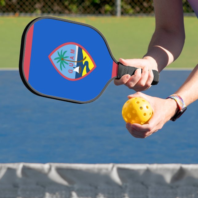 Pickleball Paddle with flag of Guam, USA (Insitu)