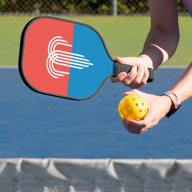Pickleball Paddle with flag of Kansas City, USA (Insitu)