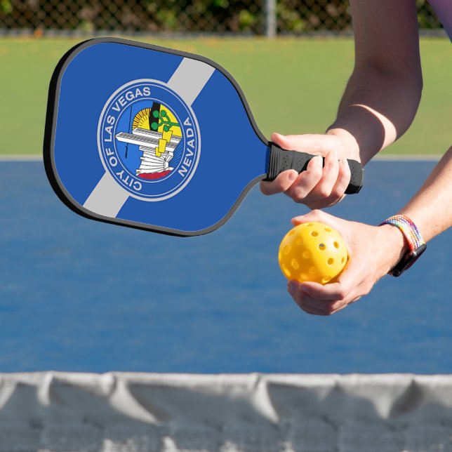 Pickleball Paddle with flag of Las Vegas, USA (Insitu)