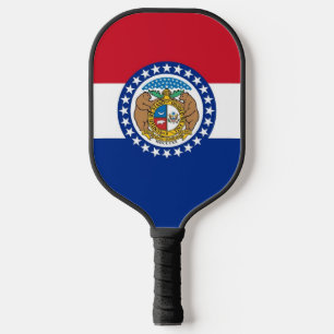 Pickleball Paddle with flag of Missouri, USA