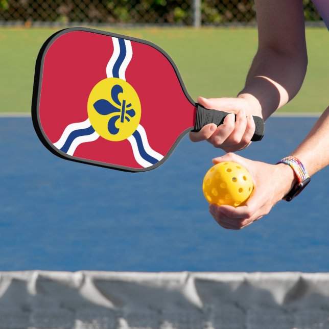 Pickleball Paddle with flag of St. Louis, USA (Insitu)