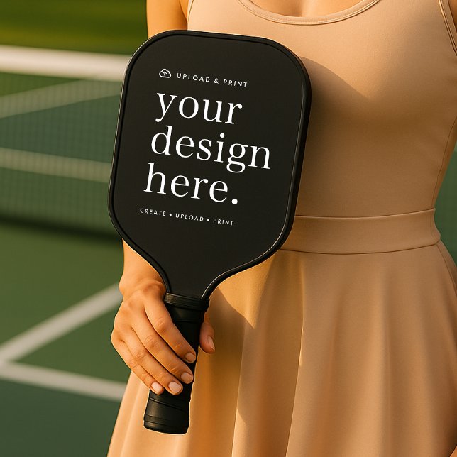 Pickleball Paddle Your Design Upload  (Versatile pickleball paddle template for business, events, weddings, special occasions & more!)