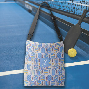 Pickleball Paddles in Blue Tote