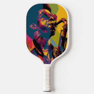 Pickleball Paddles Musician Playing Saxophone