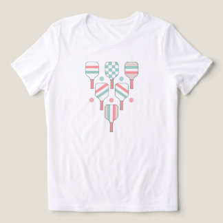 Pickleball Paddles Pattern Tri-Blend Shirt