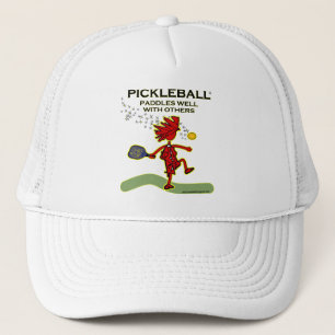 Pickleball Paddles Well With Others Trucker Hat