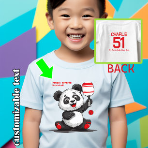 Pickleball  Panda Baby T-Shirt