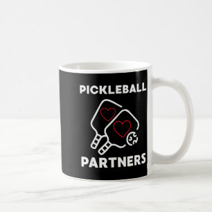 Pickleball partners couples funny pickleball coffee mug