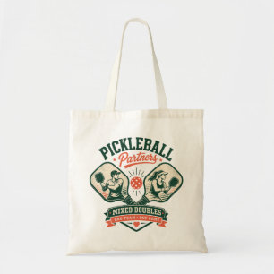 Pickleball Partners Mixed Doubles Tote Bag