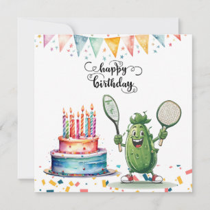 Pickleball Party   Birthday  Card