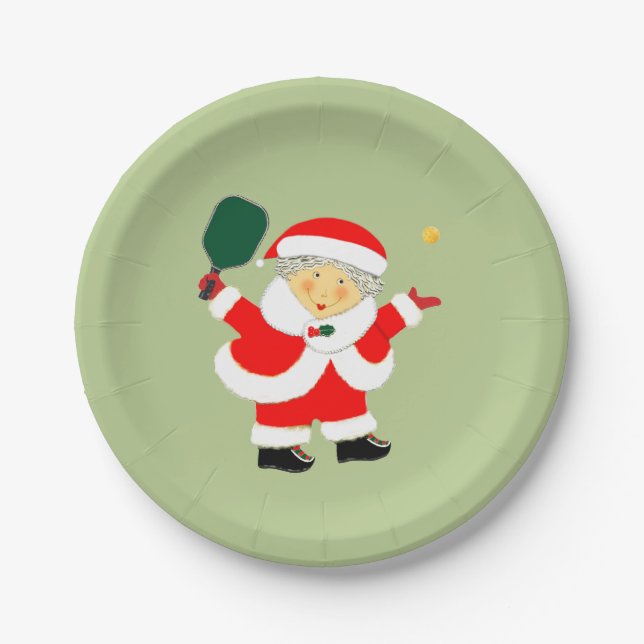 Pickleball Party Paper Plate (Front)