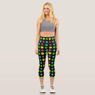  Pickleball Pattern multicolor  Capri Leggings