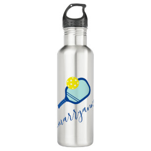 Pickleball Personalised Name on Blue 710 Ml Water Bottle