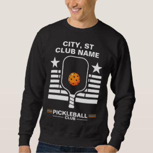Pickleball Personalised Name Pickleball Club Sweatshirt