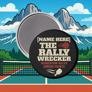 Pickleball Personalised Name THE RALLY WRECKER Magnet
