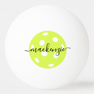Pickleball Personalised Script Name Ping Pong Ball