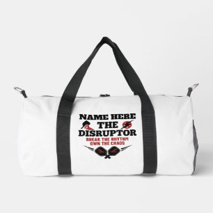 Pickleball Personalized Name The Rally Wrecker Gym Duffle Bag