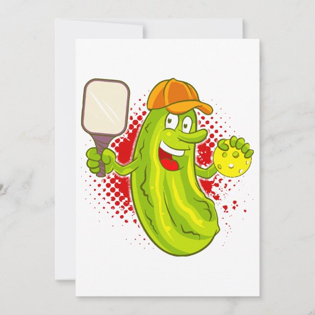 Pickleball Pickle Player  Invitation (Front)